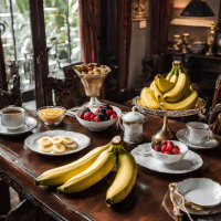 plátanos en el desayuno