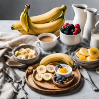 desayuno con plátano