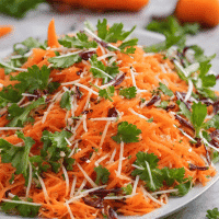 ensalada digestiva con zanahorias ralladas